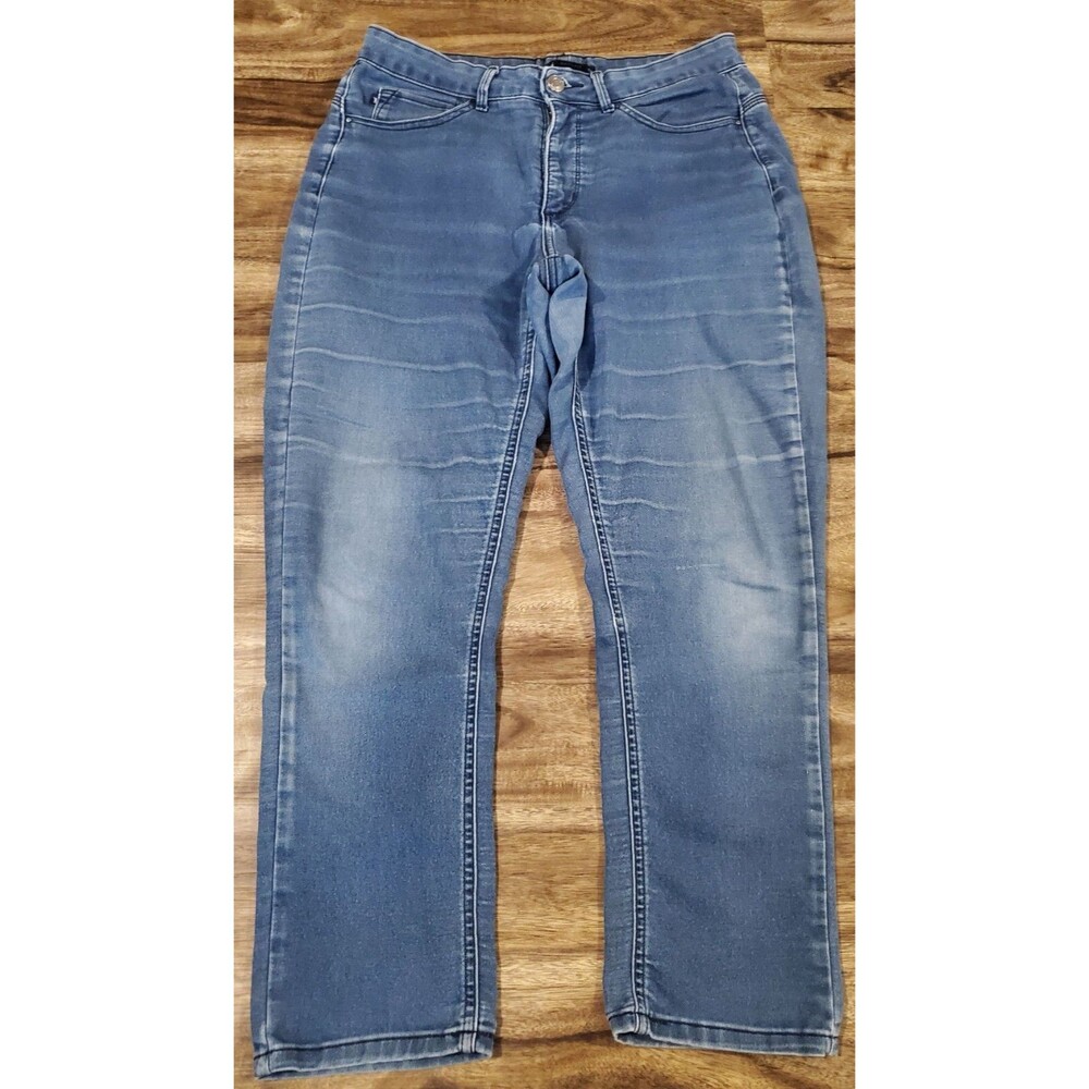 Lee Easy Fit Jeans Women's 14P 14 Petite 33x27 Soft Blue Short